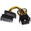 2x SATA Power to 8pin PCIe Adapter Cable (OEM) 2x SATA Power to 8pin PCIe Adapter Cable (OEM)